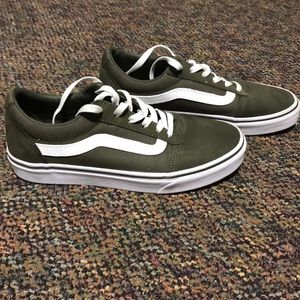 Olive Vans Old School Shoes